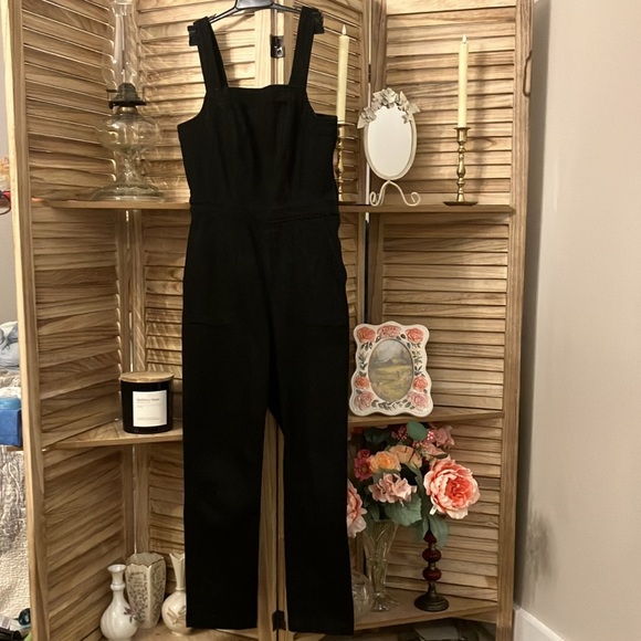 NWOT J. Crew Women's Washed black denim coverall overall  Sz 0 - Picture 2 of 7